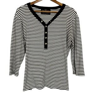 Vtg RRL Double RL Ralph Lauren Womens Long Sleeve Shirt Sz Medium Striped Button